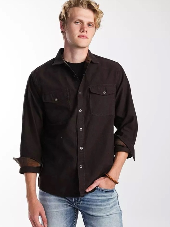 North river Other - North River  Coated Shacket dark  gray Long-Sleeve shirt jacket size L